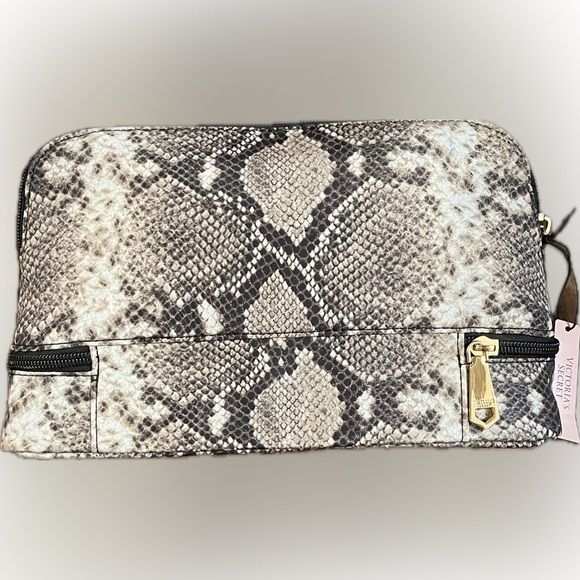 NWT-Rare Python Print Victoria’s Secret Cosmetic Organizers - Picture 11 of 13